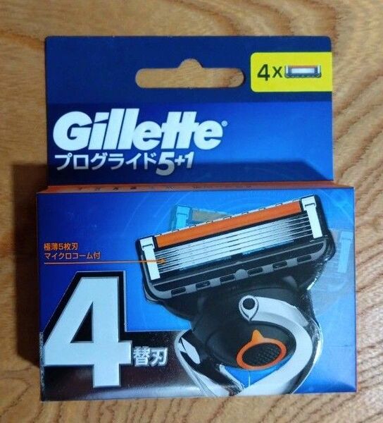 【パッケージに少しダメージ有り】ジレット プログライド 5+1 替刃4個入 新品未使用未開封 純正品【ゆうパケットポストmini】