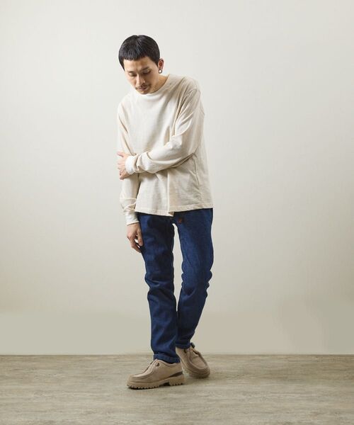 サイズL!GRAMICCI ストレッチテーパードデニムパンツ タイトNNシリーズ
