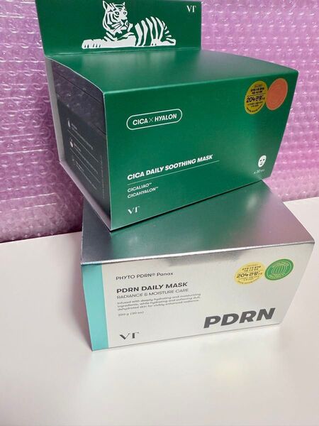 VT cosmetics ブィティー CICA シカ デイリーマスク フェイスマスク シートマスク PDRN 30枚×2個