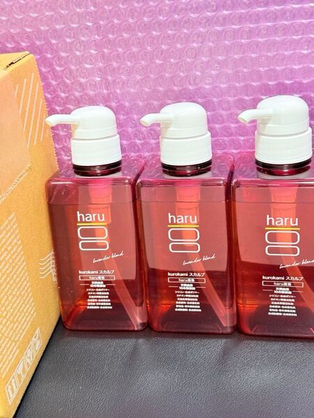 haru ハル 黒髪 ラベンダーブレンド スカルプシャンプー 400ml×3個 新品未開封