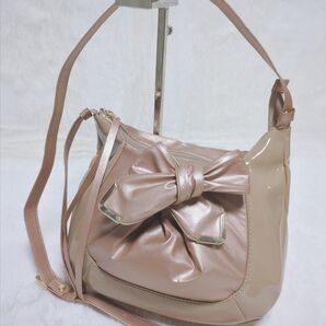 未使用品 養生フィルム付き Madame hiroko マダムヒロコ リボンモティーフショルダーバッグ