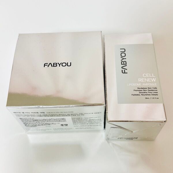 新品 FABYOU セルリニュー リポソームアンプル 美容液 30ml リポソームクリーム 50ml 2点セット 韓国 美肌