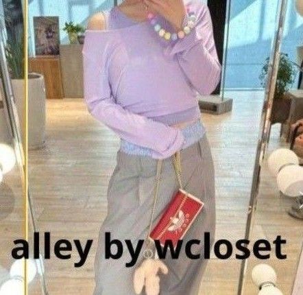 alley by w closet Alley 後リボンプルオーバー+リブタンクセット