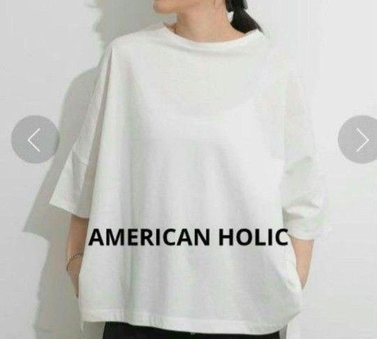 AMERICAN HOLIC アメリカンホリックポンチョ風BIGカットプルオーバー