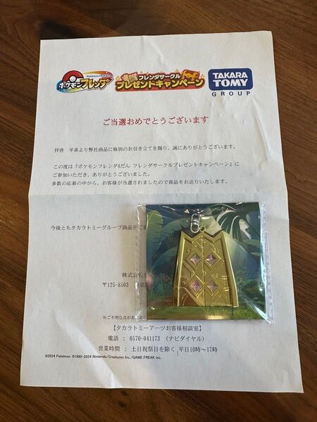 ポケモンフレンダ 黄金の扉 おうごんの扉 キーホルダー 当選品 レア