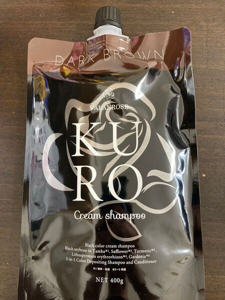 バランローズ VALANROSE クリームシャンプー ダークブラウン 400g