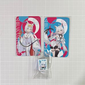 白上フブキ ホロライブ アトレ秋葉原 神田祭 特典 カード 牌 3点セット イラストカード