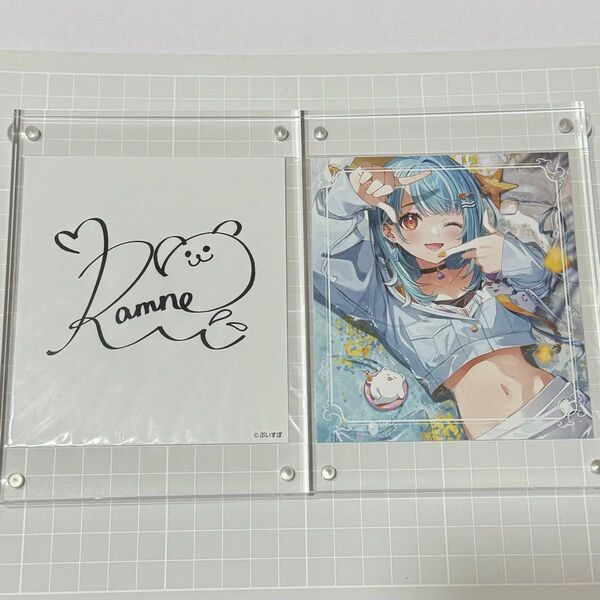 【クーポン消化】白波らむね ぶいすぽっ! イラストカード(裏面 複製サイン) ポストカード 卓上カレンダー 2024