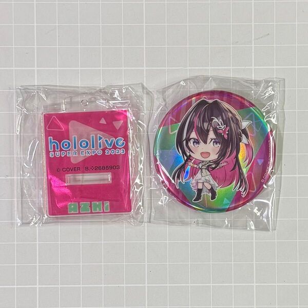 【クーポン消化】AZKi 缶バッジ ホロライブ EXPO 2023 開催記念