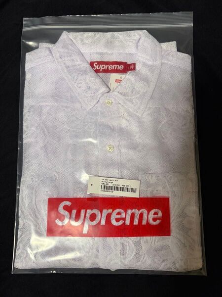 supreme Last Supper Lace S/S Shirt White ホワイト 白 L 試着のみ 希少カラー