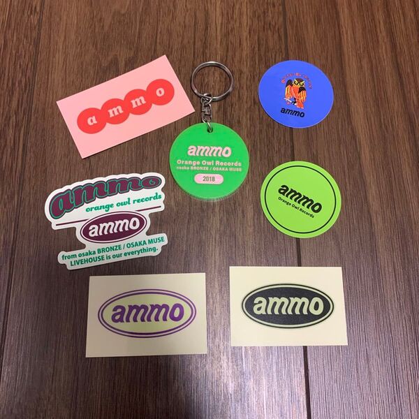 ammo キーホルダーとステッカーセット(5/27〜6/15まで最終値下げ中)