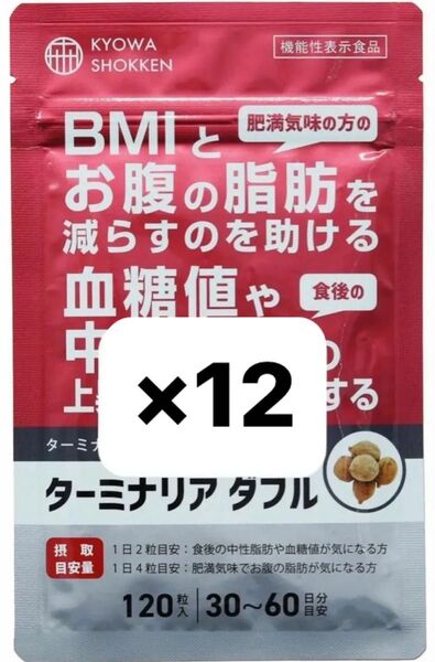 【新品未開封】ターミナリア ダブル 協和食研 120粒入×12袋 KYOWA SHOKKEN 賞味期限 : 2026年10月