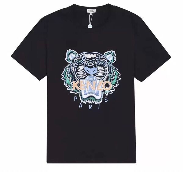 KENZO ケンゾー トラ刺繍 ブラック Tシャツ L