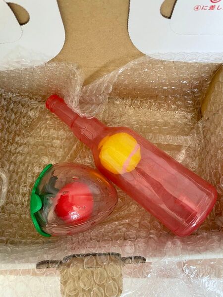犬のおもちゃ ストロベリーボール ボール入りボトル 2個セット