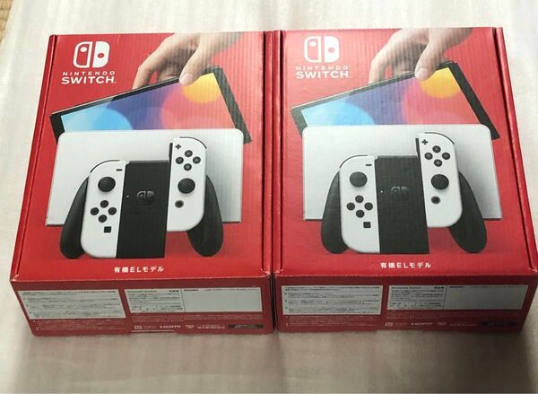 有機ELモデル Switch Nintendo ニンテンドースイッチ 新品未開封 2台セット 店舗印無し