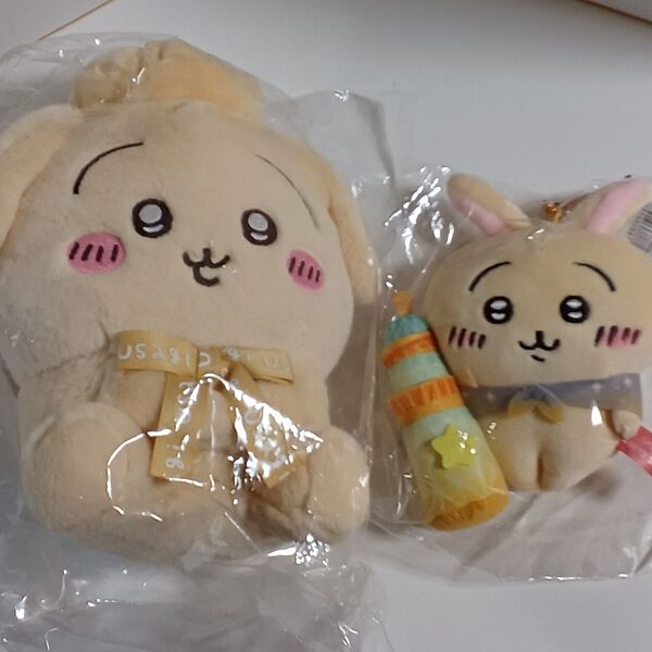 ★クーポン月曜昼迄!ちいかわ うさぎ ぬいぐるみ マスコット 二点 東京ちいかわらんど 本日匿名発送★