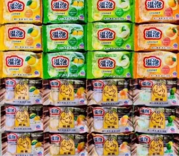 入浴剤 アース製薬 温泡 24個 ゆず 数量限定色つき透明湯 薬用入浴剤 柑橘系