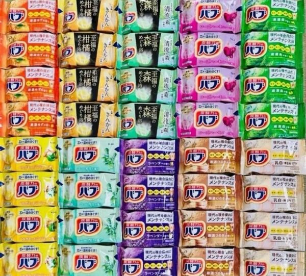 ①バブ 花王バブ kao にごり湯 10種類40個 薬用入浴剤