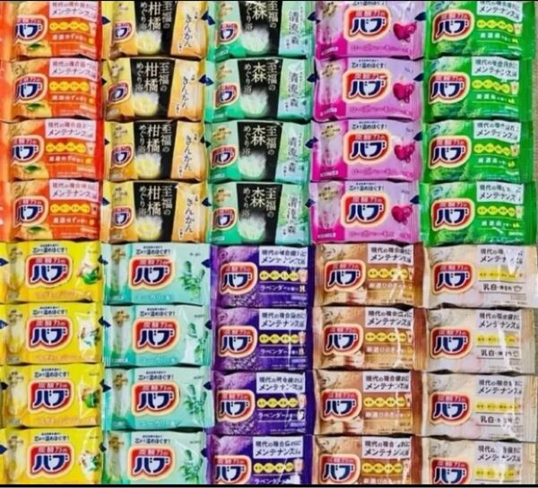 ①バブ 花王バブ kao にごり湯 10種類40個 薬用入浴剤