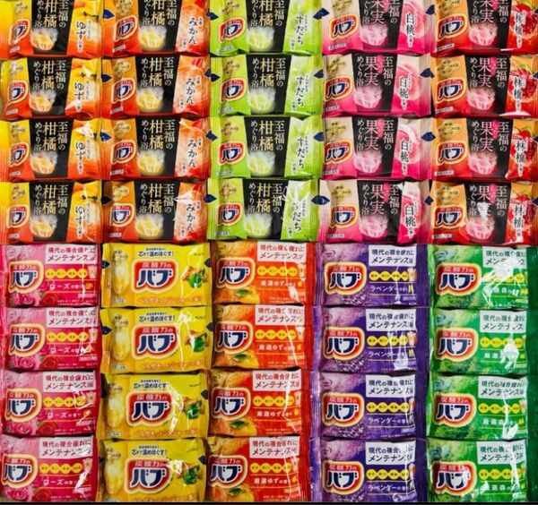 ku 入浴剤 バブ 至福のめぐり浴 期間限定 10種類40個 kao 柑橘 果物