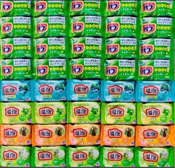 新m 入浴剤 花王 kao 森バブ 40個 アース製薬 温泡 こだわり森