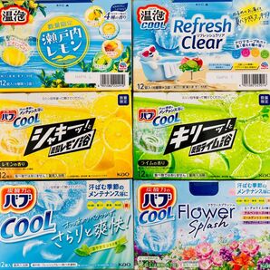 su② 入浴剤 アース製薬 温泡 cool 15種類24個 クール バブ kao 数量限定 フラワースプラッシュ