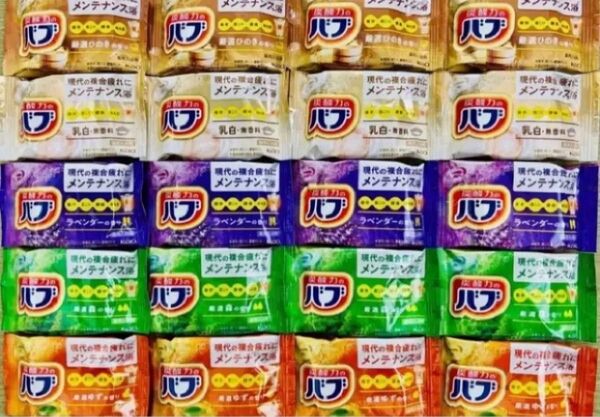 定番 入浴剤 花王バブ 5種類20個 色付き透明湯 kao 炭酸力 新商品 にごり湯