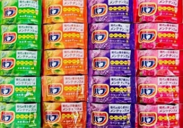 入浴剤 花王バブ 4種類20個 色付き透明湯 kao 炭酸力 新商品 ローズ