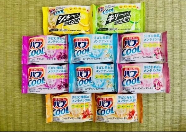 入浴剤 cool 花王バブ 10種類10個 色付き透明湯 数量限定 お試し フラワーシュプラッシュ