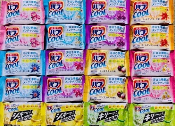 ②バブばかり cool 入浴剤 花王 kao バブ 10種類20個 色付き透明湯