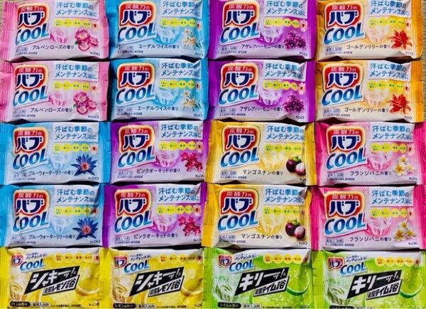 ②バブばかり cool 入浴剤 花王 kao バブ 10種類20個 色付き透明湯