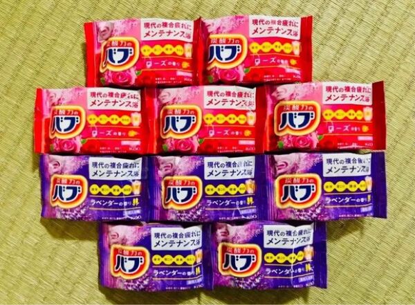 入浴剤 花王バブ kao ローズ ラベンダーの香り 10個 色付き透明湯 数量限定 期間限定 新商品 ベーシック