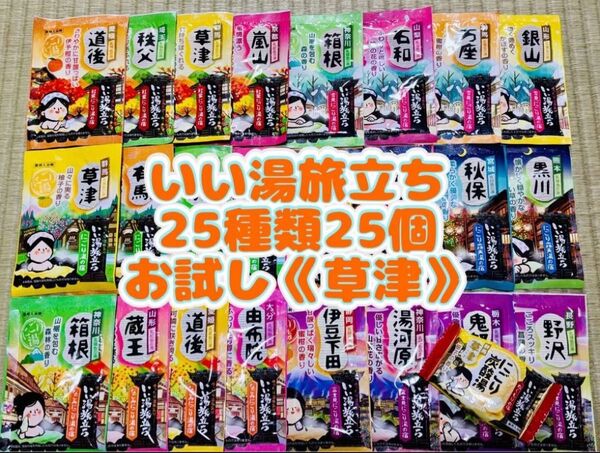 白元アース いい湯旅立ち 入浴剤 25種類 25個 詰め合わせ にごり湯 お試し1錠 草津