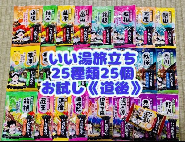 白元アース いい湯旅立ち 入浴剤 25種類 25個 詰め合わせ にごり湯 お試し1錠 道後