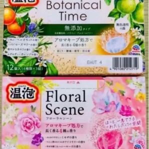 アース製薬 温泡 透明湯 ボタニカル 無添加 8種類24個 kao