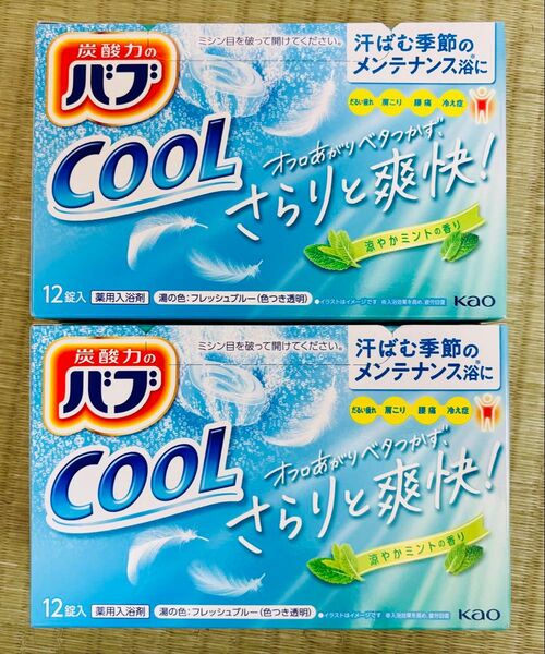 入浴剤 cool 花王バブ 炭酸湯 色つき透明湯 花王 kao 24個 お試し 涼やかミント