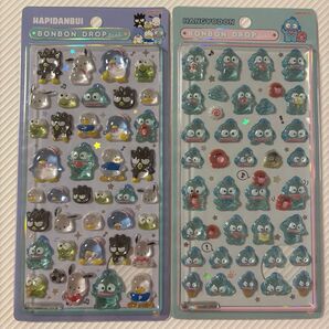 サンリオ ボンボンドロップシール サンスター文具 立体シール ハンギョドン はぴだんぶい 2個セット
