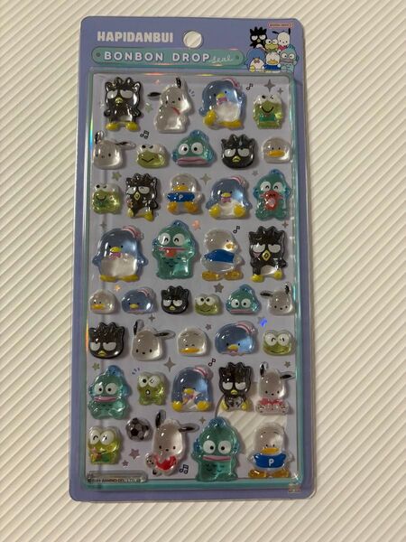 ボンボンドロップシール サンリオ はぴだんぶい サンスター文具 SANRIO 立体シール