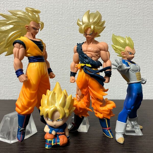 ドラゴンボール HG まちぼうけ 超サイヤ人 超サイヤ人3 孫悟空 カカロット ベジータ 鳥山明 ガチャガチャ ガシャポン