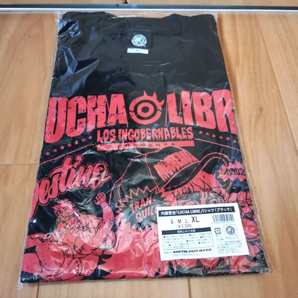 新日本プロレス 内藤哲也 LUCHA LIBRE Tシャツ ブラック XLサイズ