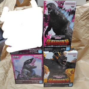 【新品未開封】怪獣咆哮撃 ゴジラ コング 新たなる帝国 フィギュア 鎮座獣 まとめ売り 3箱セット GODZILLA