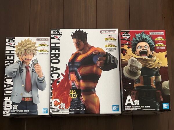 【新品未開封】一番くじ A賞 B賞 C賞 3点セット 僕のヒーローアカデミア エンデヴァー 緑谷出久 爆豪勝己