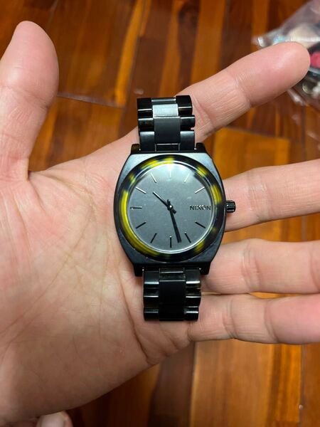 Nixon Time Teller Acetate腕時計 ブラック系 電池なし、こまなし
