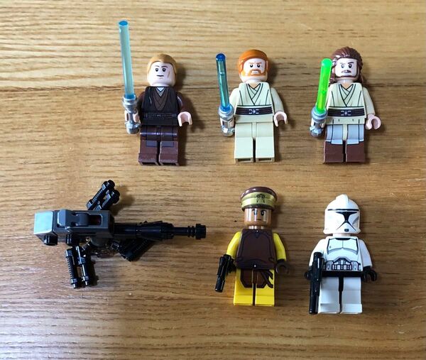 超特価!! レゴ スターウォーズ ミニフィグ クワイガン・ジン アナキン オビ=ワン・ケノービ クローントルーパー +@