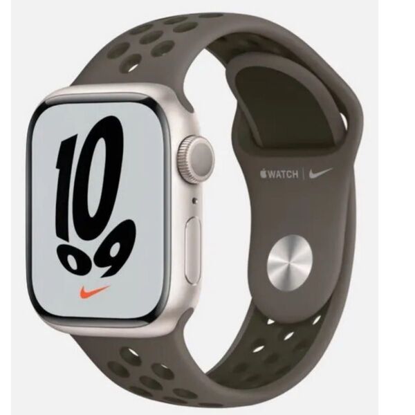 NIKEスポーツバンド未使用:Apple Watch シリーズ7 41mm GPSモデル