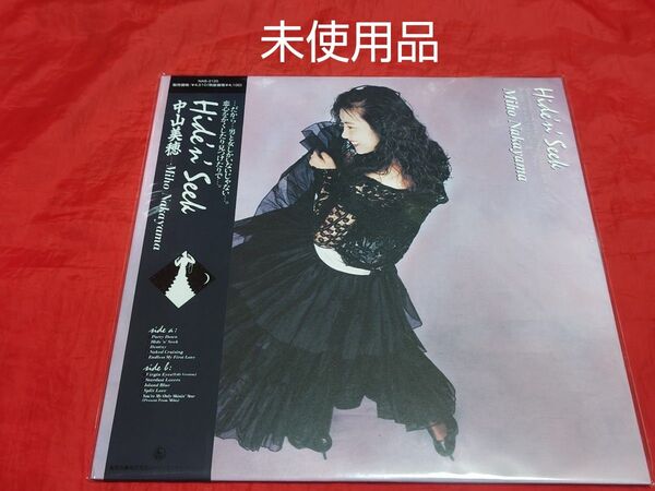 未使用品 中山美穂 Hide'n' Seek アナログ レコード LP レコードの日 再発盤