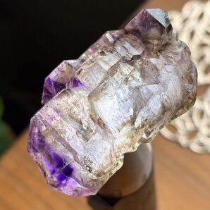 天然石 スーパーセブン アメジストエレスチャル原石78g