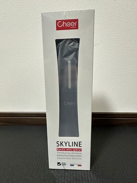 定価6580 Cheer moda 電動ワインオープナー SKYLINE ブラック 未使用