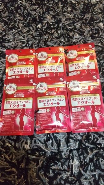 小林製薬 命の母 発酵大豆イソフラボン エクオール 30日分 6袋セット