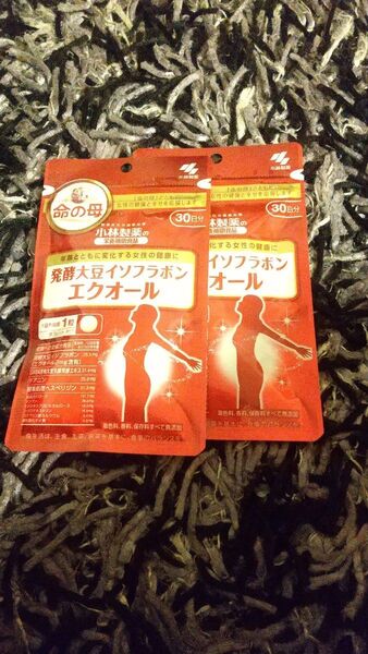 小林製薬 命の母 発酵大豆イソフラボン エクオール 30日分 2袋セット